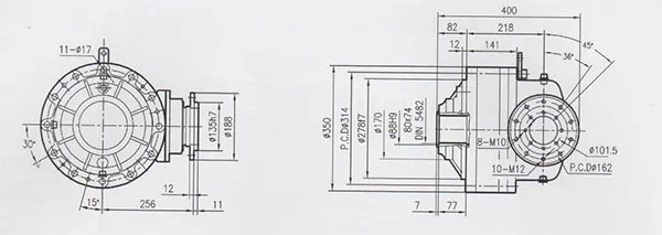 Réducteur planétaire pour bétonnières