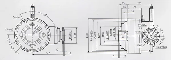 Réducteur planétaire pour bétonnières